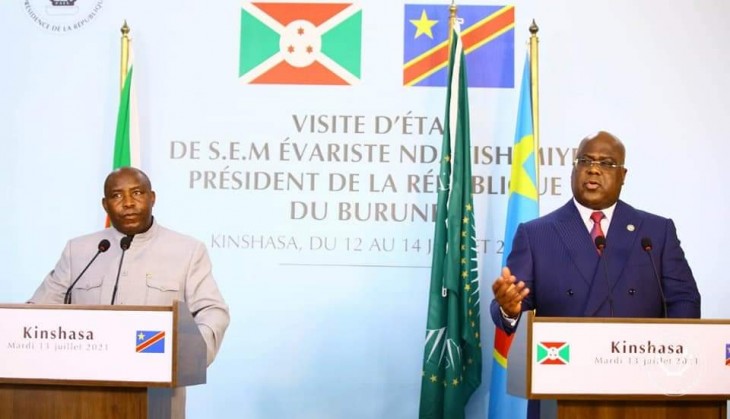 «Nous allons joindre nos efforts avec le Burundi pour traquer les ennemis de la paix» F. Tshisekedi