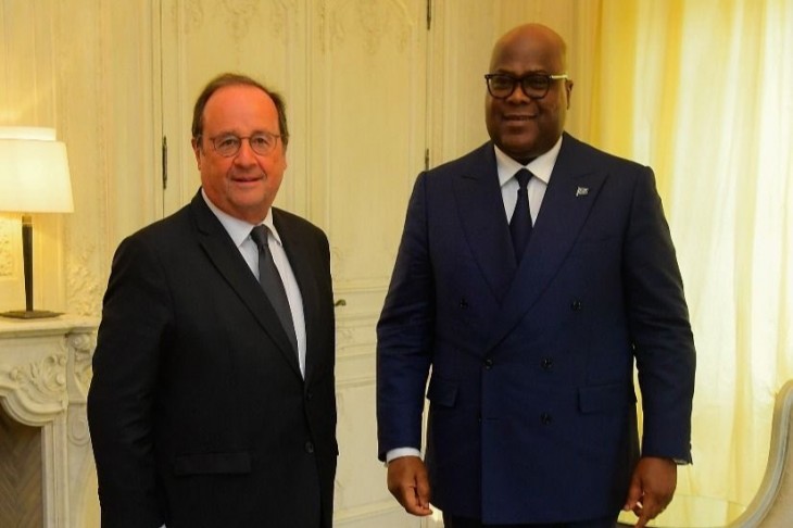 A Paris, Félix Tshisekedi s’est entretenu avec l’ancien Président français François Hollande