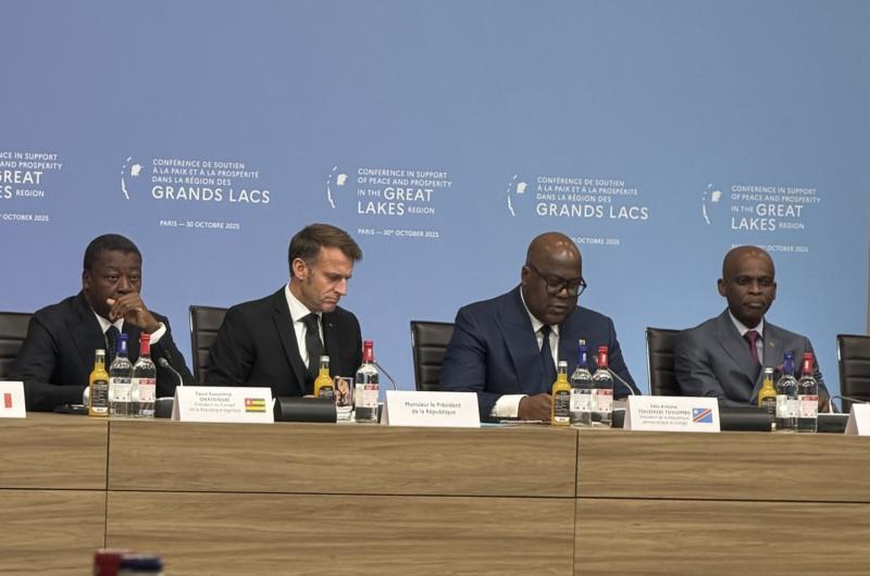 Conférence sur la paix dans les Grands Lacs : Macron annonce la réouverture de l’aéroport de Goma