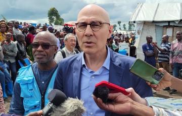 RDC : A Goma, le Haut-Commissaire de l’ONU Volker Türk a visité les déplacés de guerre à Bulengo