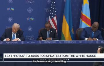 Tensions RDC-Rwanda : Entérinement de l'accord de Washington et signature de son volet économique