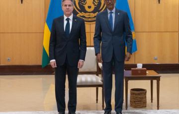 A Kigali, Anthony Bliken réitère le soutien des USA aux efforts régionaux pour la désescalade en RDC