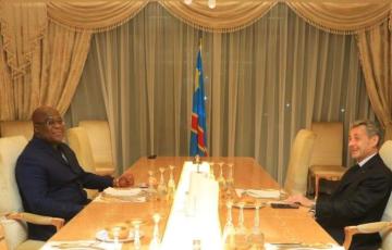 RDC : En visite à Kinshasa, l'ancien président français Nicolas Sarkozy a été reçu par Tshisekedi
