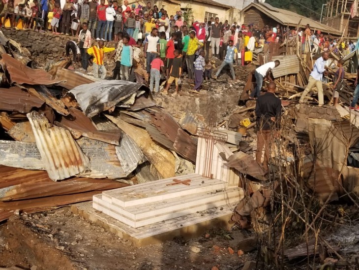 A Bukavu, une tombe a été retrouvée dans une des maisons incendiées lundi dernier à Kadutu