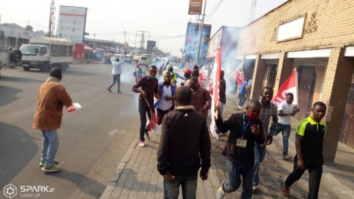 A Goma, les militants de l'UNC ont manifesté pour demander l'acquittement de Vital Kamerhe