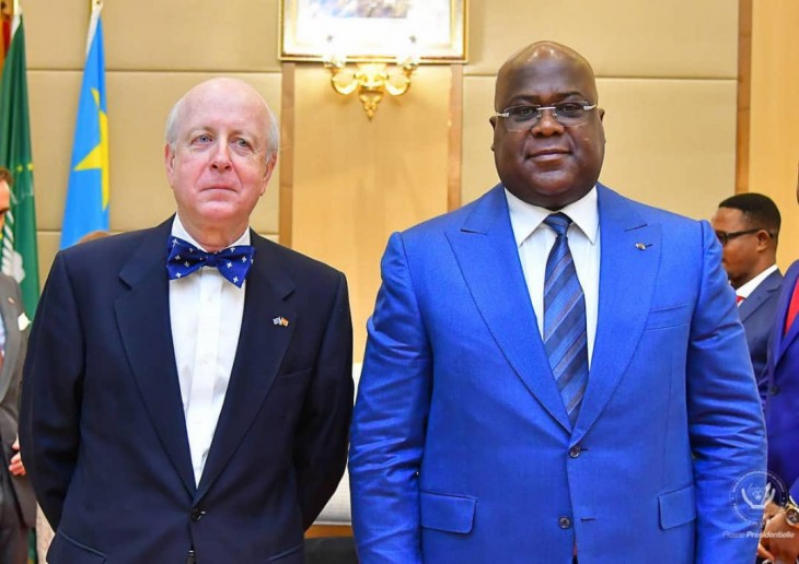 Le Président Tshisekedi a reçu des lettres de créance présentées par 5 nouveaux ambassadeurs