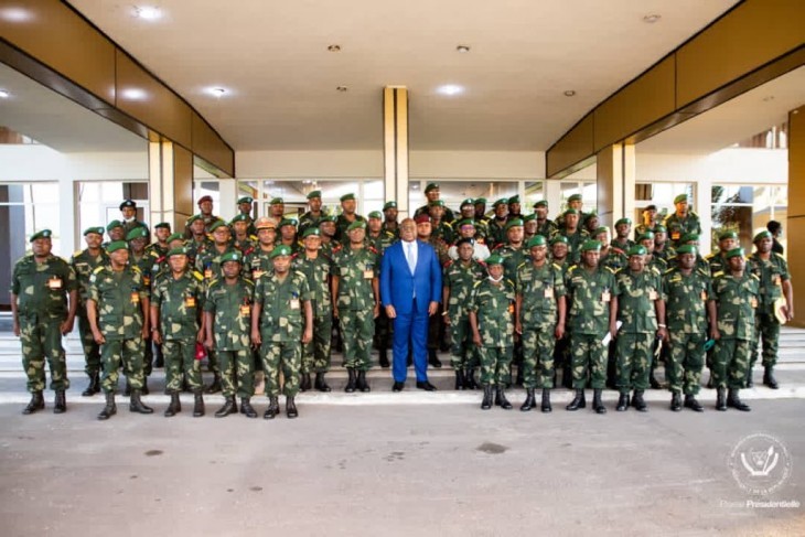Le Président Tshisekedi a échangé avec les commandants des FARDC engagés au front à l'est du pays