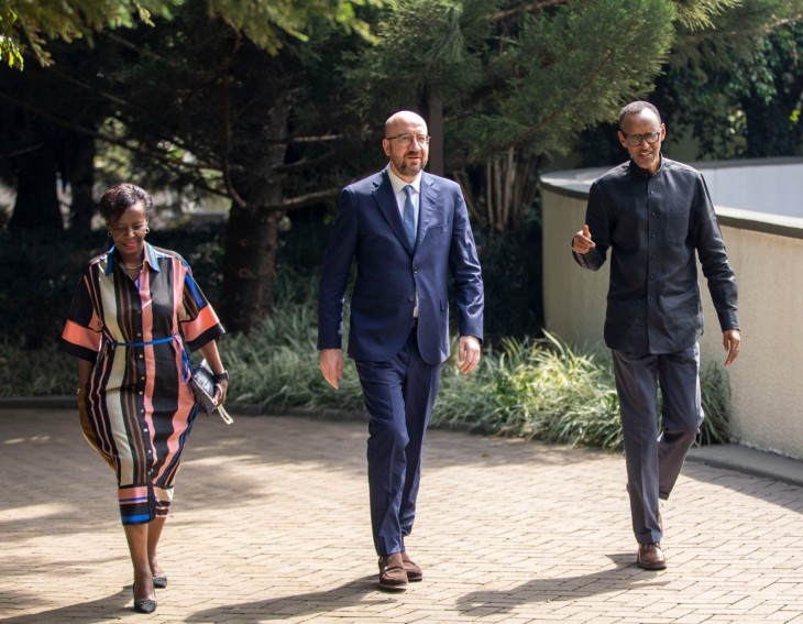 Covid-19 : Louise Mushikiwabo et Charles Michel au Rwanda pour soutenir la campagne de vaccination