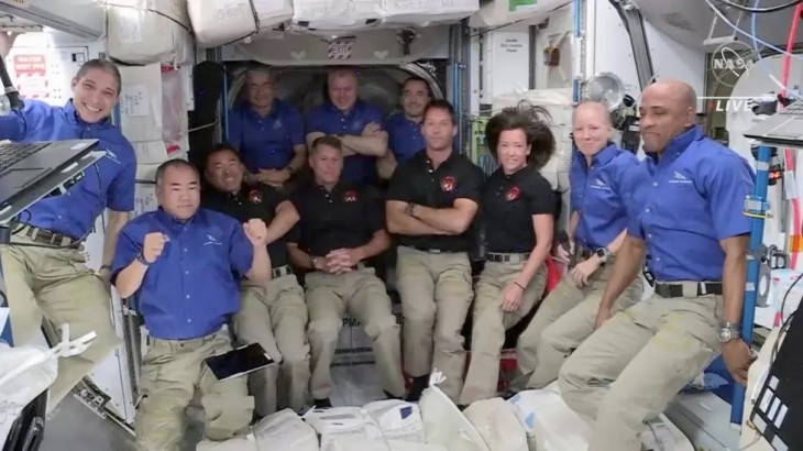 4 nouveaux astronautes à bord de la station spatiale internationale pour une mission de 6 mois