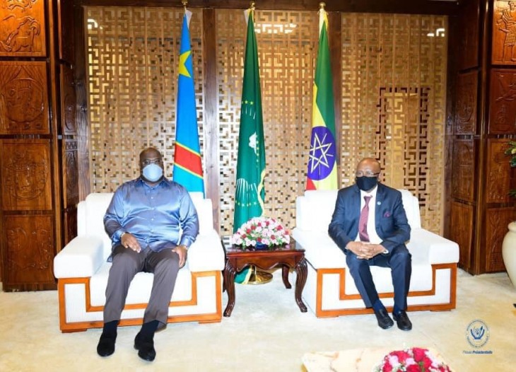 Le président Félix Tshisekedi à Addis-Abeba pour une visite de travail