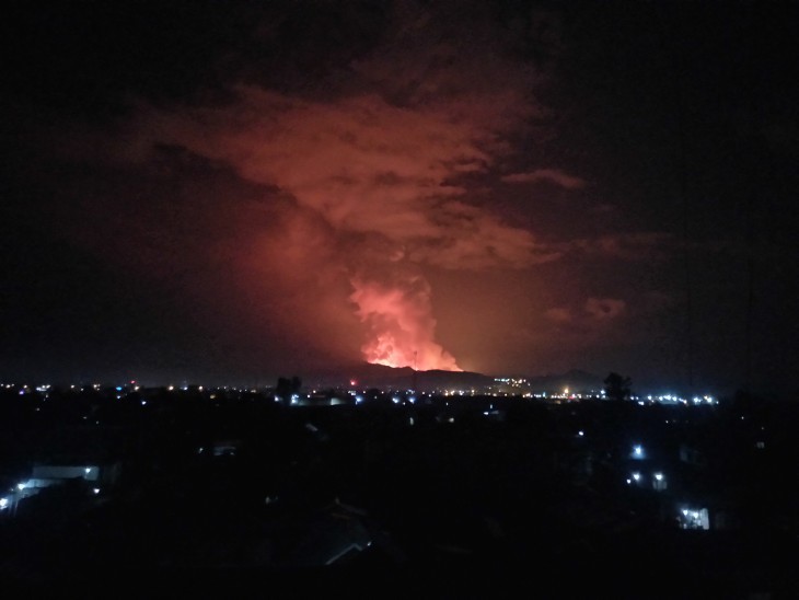 Éruption du volcan Nyiragongo à Goma : Les autorités appellent la population au calme