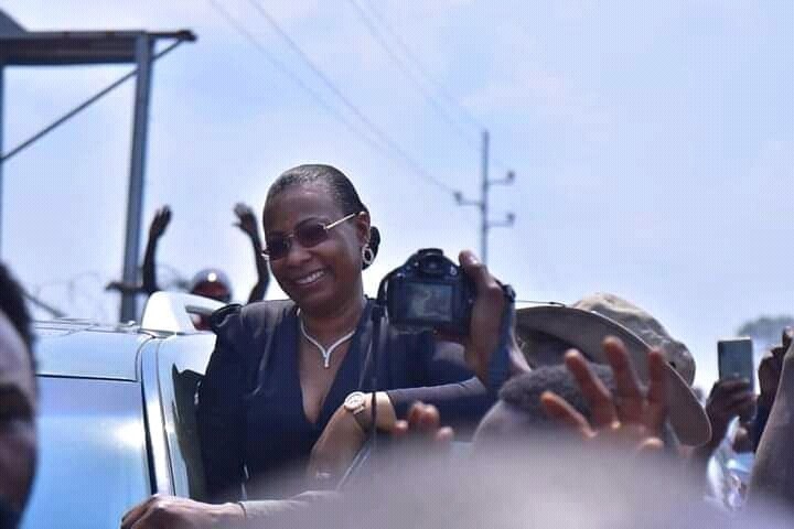 Marie Olive Lembe est arrivée à Goma pour compatir avec les sinistrés de l’éruption volcanique