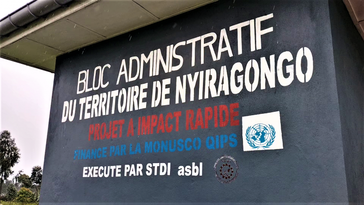 Nord-Kivu : Inauguration à KIBUMBA d'un nouveau bâtiment administratif du territoire de Nyiragongo