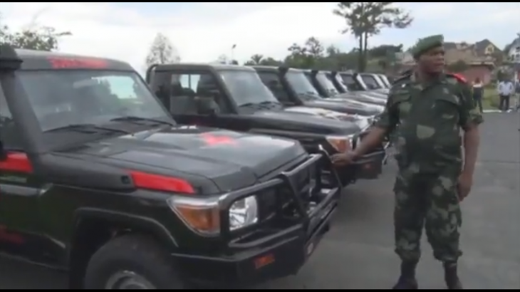 État de siège au Nord-Kivu : Un lot de plus de 30 véhicules remis aux FARDC et à la police nationale