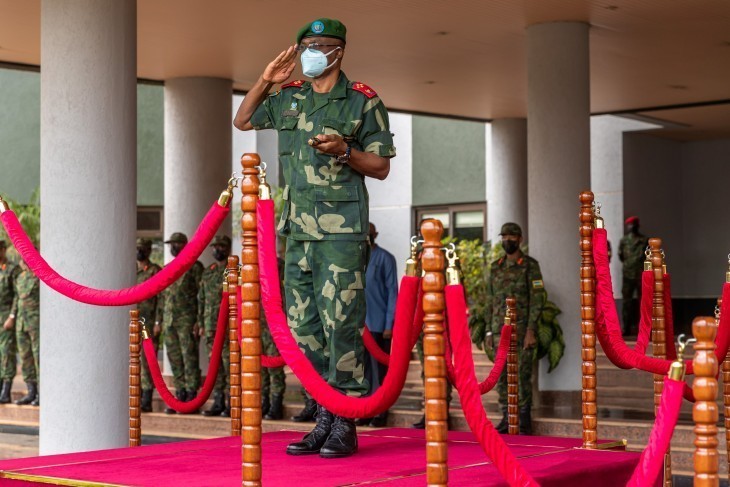 Le chef d'état-major des FARDC Célestin Mbala en visite officielle au Rwanda