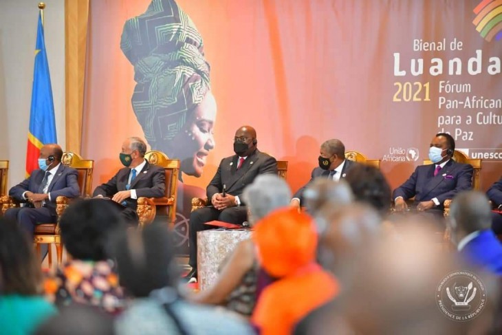 Félix Tshisekedi a participé à la biennale de Luanda pour la promotion de la paix