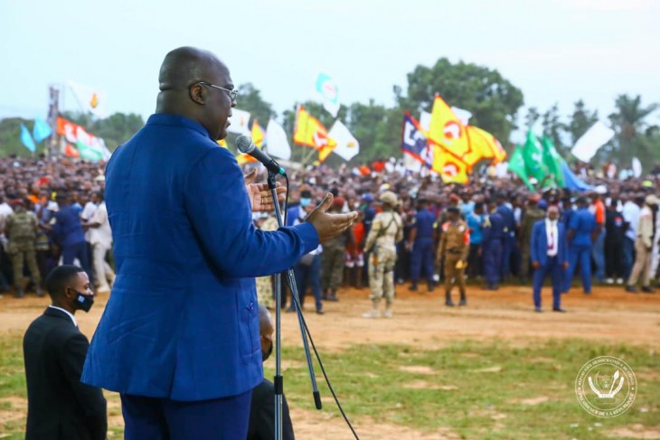 A Mbuji-Mayi, Félix Tshisekedi promet d’apporter des solutions aux problèmes de la population
