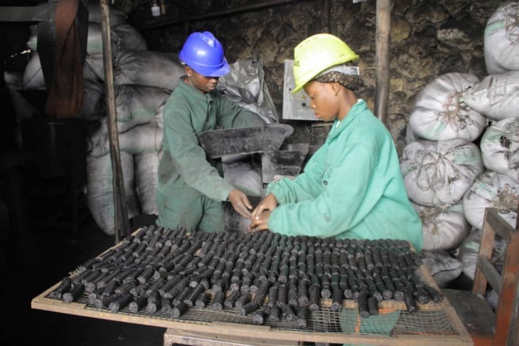 Goma : Le recyclage des briquettes écologiques, une solution pour la protection de l'environnement