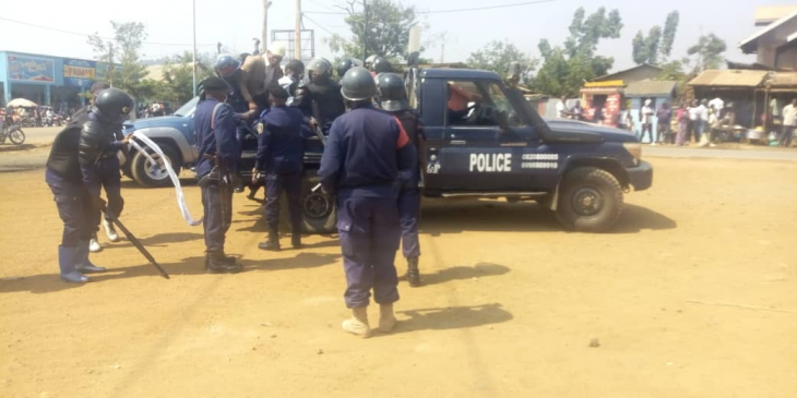 A Beni, intervention de la police qui a tiré des coups de balles pour maitriser l'ordre public