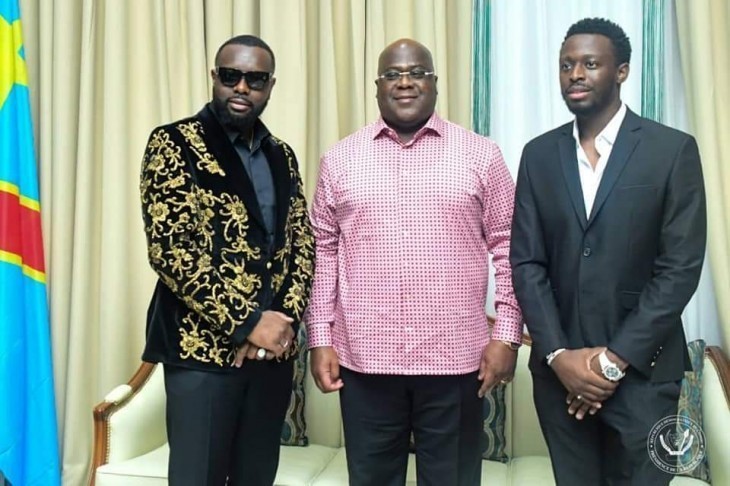 Porteurs d’un projet culturel pour la RDC, les artistes Gims et Dadju reçus par Félix Tshisekedi