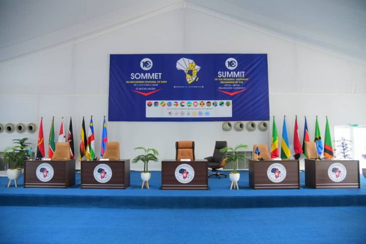 Kinshasa abrite le 10ème Sommet du Mécanisme Régional de Suivi de l’Accord-Cadre d’Addis Abeba
