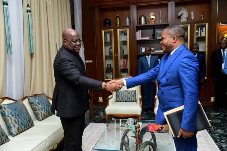 RDC : Dieudonné Kamuleta, président de la cour constitutionnelle, reçu par le Président Tshisekedi