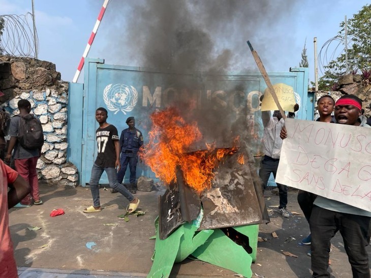 RDC : La MONUSCO dénonce l’attaque de ses locaux à Goma et appelle à la retenue