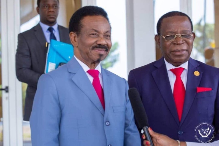 Christophe Mboso et Bahati Lukwebo en audience chez Félix Tshisekedi