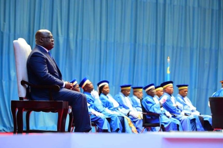RDC : Le président Félix Tshisekedi a assisté à la rentrée judiciaire de la cour constitutionnelle