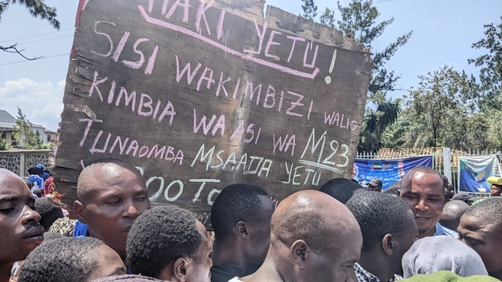 Nord-Kivu : Des déplacés de guerre ont manifesté à Goma pour réclamer l’assistance humanitaire