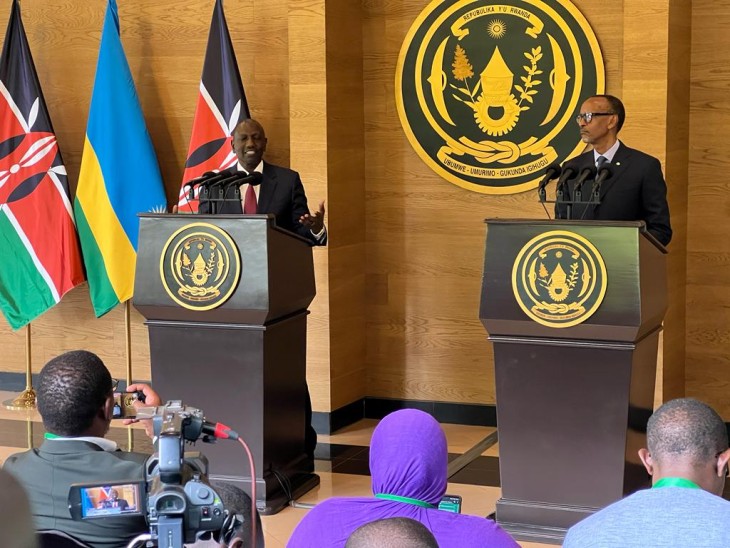 Guerre contre le M23 : Séjournant au Rwanda, William Ruto note des progrès dans le processus de paix