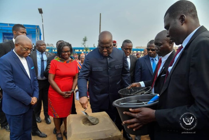 RDC : Arrivé à Kananga, Félix Tshisekedi a lancé les travaux de lutte anti érosive