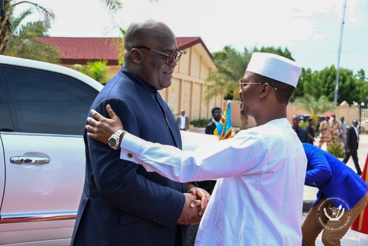 Afrique : Félix Tshisekedi est arrivé à Ndjamena pour la suite du processus de transition au Tchad