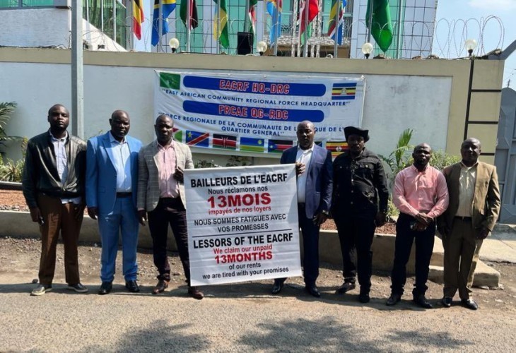 A Goma, des propriétaires de maisons abritant le QG de la force de l’EAC réclament 13 mois impayés