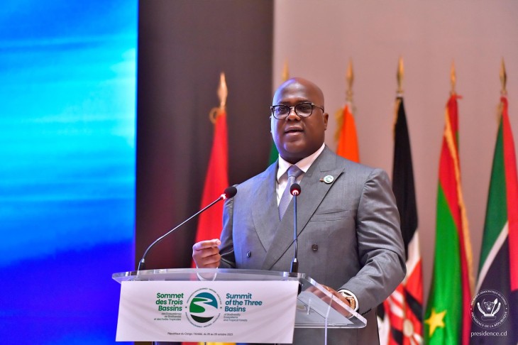 Monde : Au sommet des trois bassins à Kintelé, Félix Tshisekedi a réaffirmé le leadership de la RDC