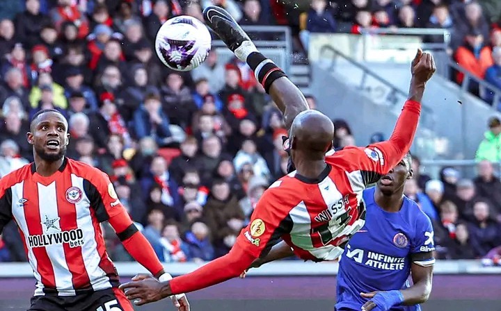 Angleterre D1: Yoane Wissa marque un but spectaculaire face à Chelsea