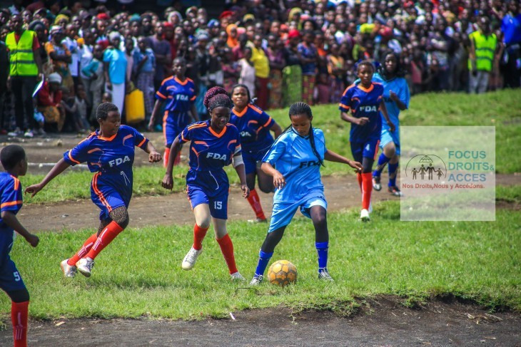 Paix à l’est de la RDC : Focus Droits et accès (FDA) a organisé un match en faveur de déplacés