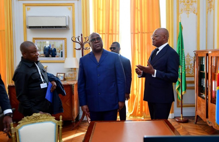 A Paris, le président Félix Tshisekedi a visité l’ambassade de la RDC récemment rénovée