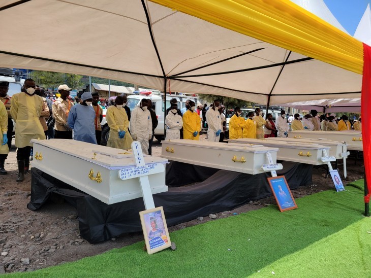 Naufrage sur le Lac Kivu : Cérémonie d'hommages à la première vague de victimes, l'exécutif rassure