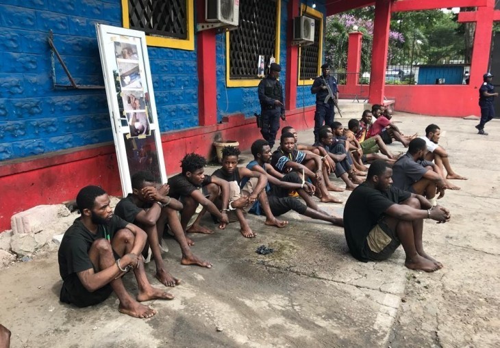 Kinshasa : Présentation à la presse de plus de 30 présumés criminels interpellés par la Police