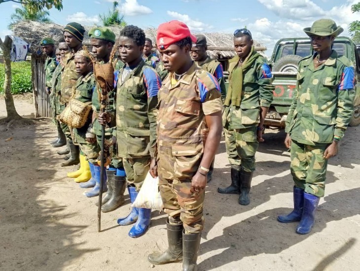 Ituri : des combattants des FPP-AP désarmés par les FARDC et UPDF à Lukobati