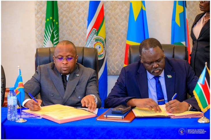 La RDC et le Soudan du Sud signent un protocole d’accord portant sur la gestion des frontières