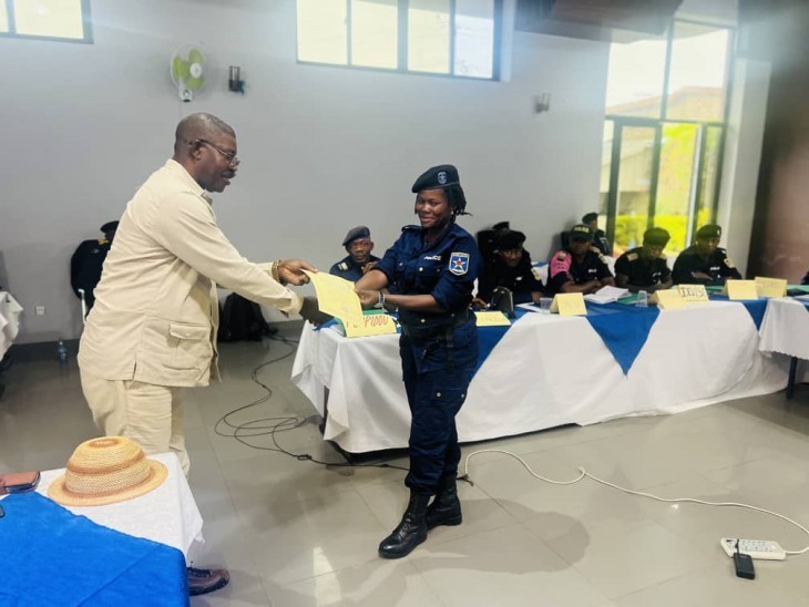 A Beni, l'UNPOL a formé une vingtaine de policiers congolais sur la lutte contre les VBG