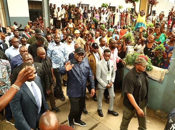RDC : Clôturant son itinérance à Tshikapa, Félix Tshisekedi a visité le marché moderne de la ville