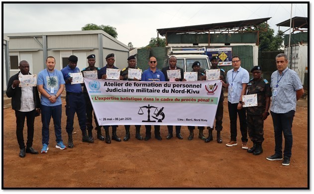 Nord-Kivu : Des acteurs judiciaires formés par la MONUSCO sur l'expertise balistique