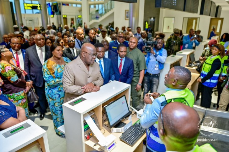 RDC : Au Lualaba, Félix Tshisekedi a inauguré la nouvelle aérogare de l’aéroport de Kolwezi