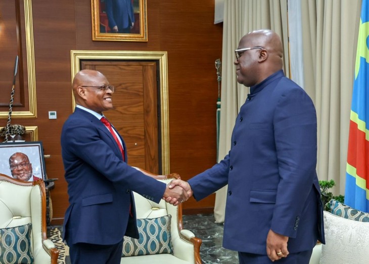 RDC : Félix Tshisekedi a reçu le Président de la Commission de la CEEAC en mission à Kinshasa