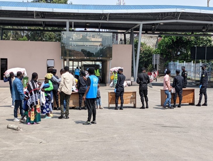 Nord-Kivu : Une nouvelle vague de 532 réfugiés rwandais rapatriés chez eux avec l’appui du HCR